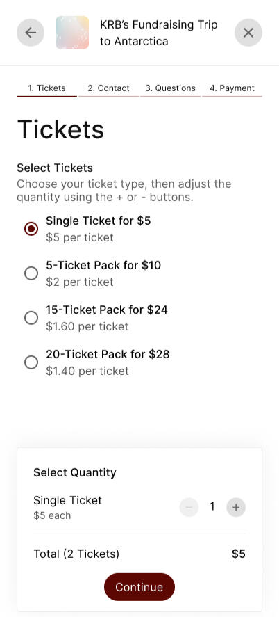 New Ticket Purchase Form